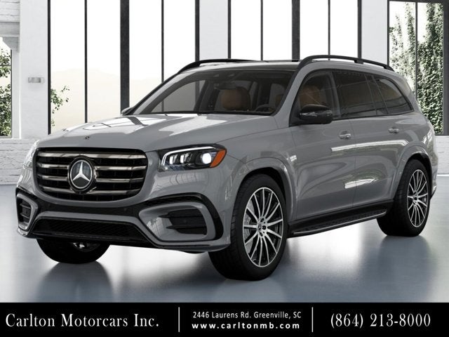 2026 Mercedes-Benz GLS GLS 450 in Manufaktur Alpine Grey — front three-quarter view