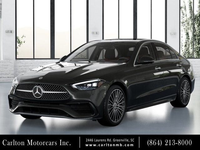 2026 Mercedes-Benz C-Class C 300 in Graphite Grey Metallic — front three-quarter view